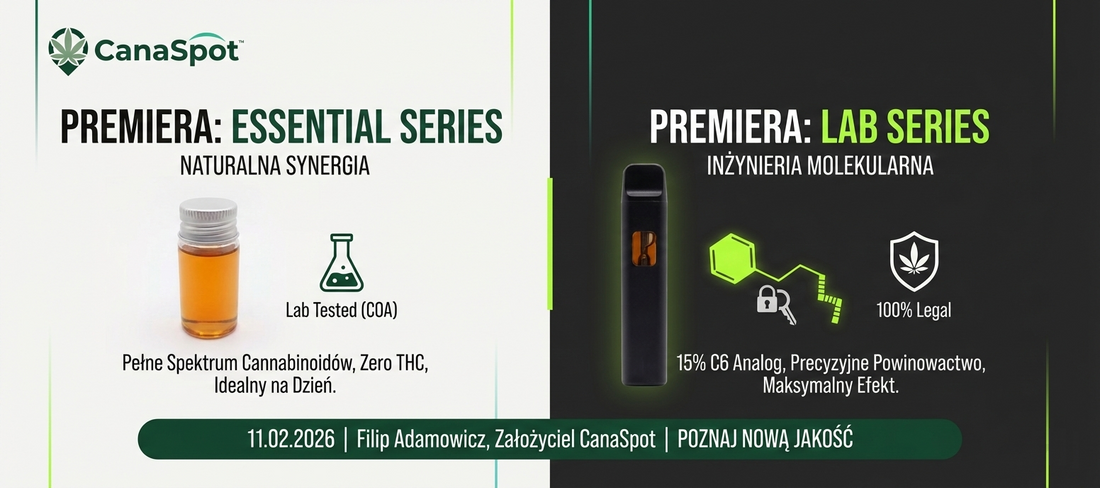Premiera CanaSpot: Gdzie Inżynieria Molekularna Spotyka Naturę. Poznajcie Serie Essential i Lab.