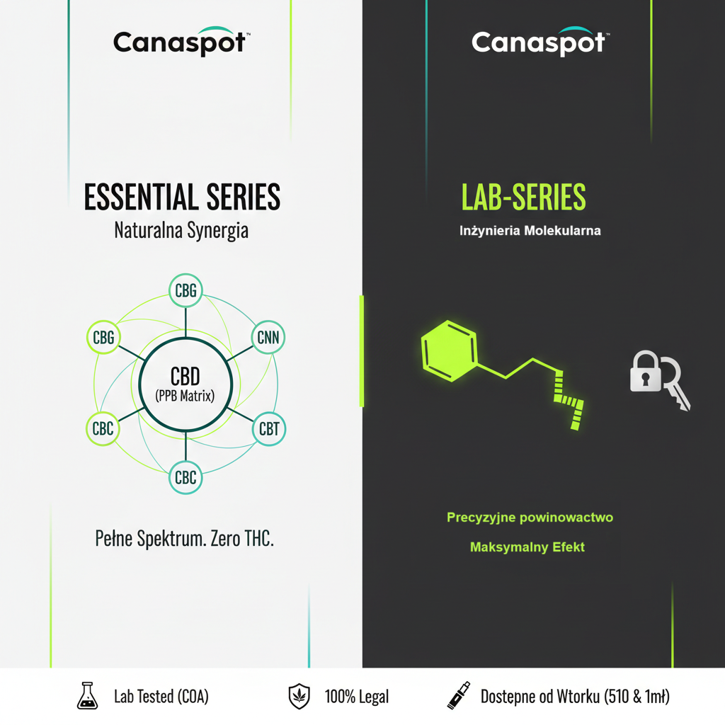 Za kulisami Canaspot: Od cząsteczki do efektu. Czym różnią się nasze linie ESSENTIAL i LAB?